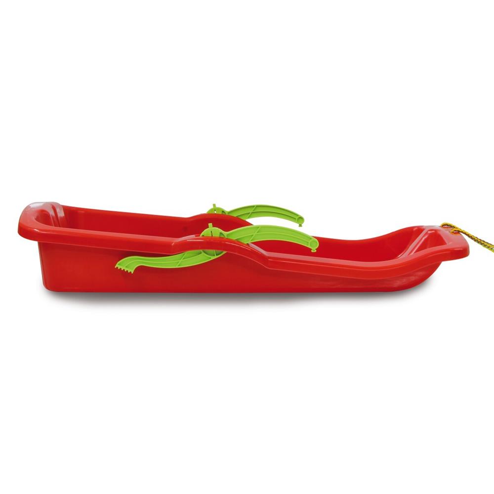 Jamara Snow Play Rutschteller, 60cm, blau - Porutscher, Schneerutscher Jamara Snow Play Bob Karol, 80cm, rot, - Kinderschlitten mit Bremse