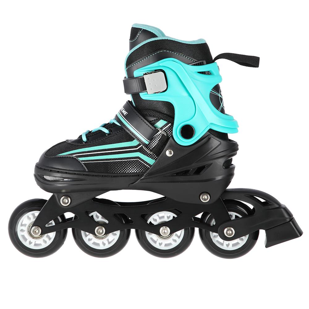 NILS EXTREME NH18190 2in1 Inliner Schlittschuhe Kinder Gr. 29-33, Schwarz-Blau, verstellbar