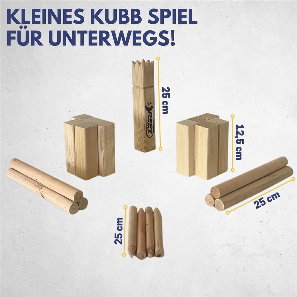 Best Sporting Nordmann Schach Kubb Wikinger Spiel aus Holz