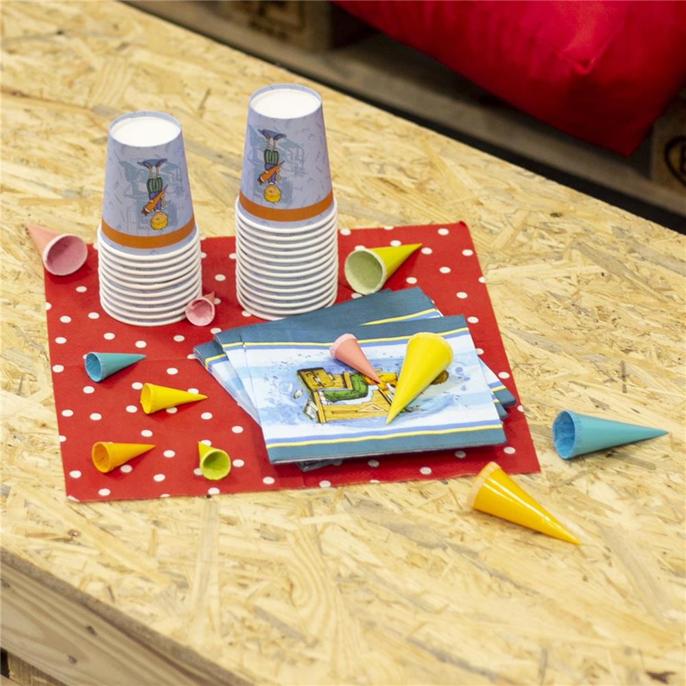 Roth Deko-Schultüten Set Uni, 4,5 cm – 10er Set Mini-Schultüten für Schulanfang