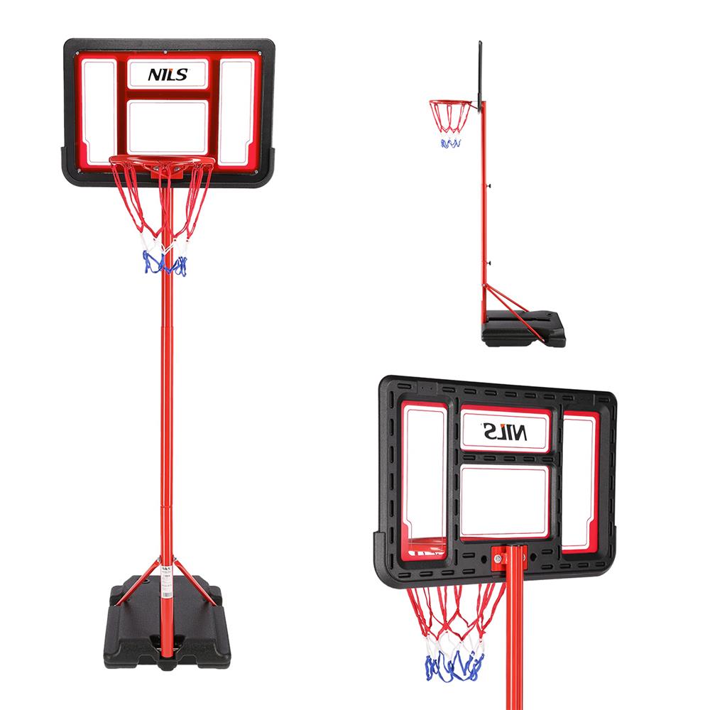 NILS Basketballkorb höhenverstellbar mit Ball für Kinder Garten Freizeit Outdoor