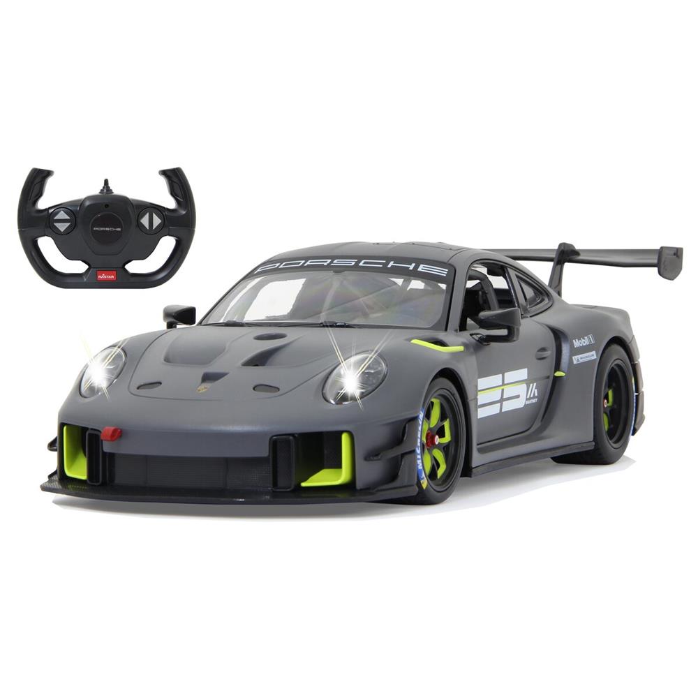 Jamara Porsche 911 GT2 RS Clubsport 25 1:14 grau 2,4GHz Tür manuell Ferngesteuertes Auto mit LED Fahrlicht