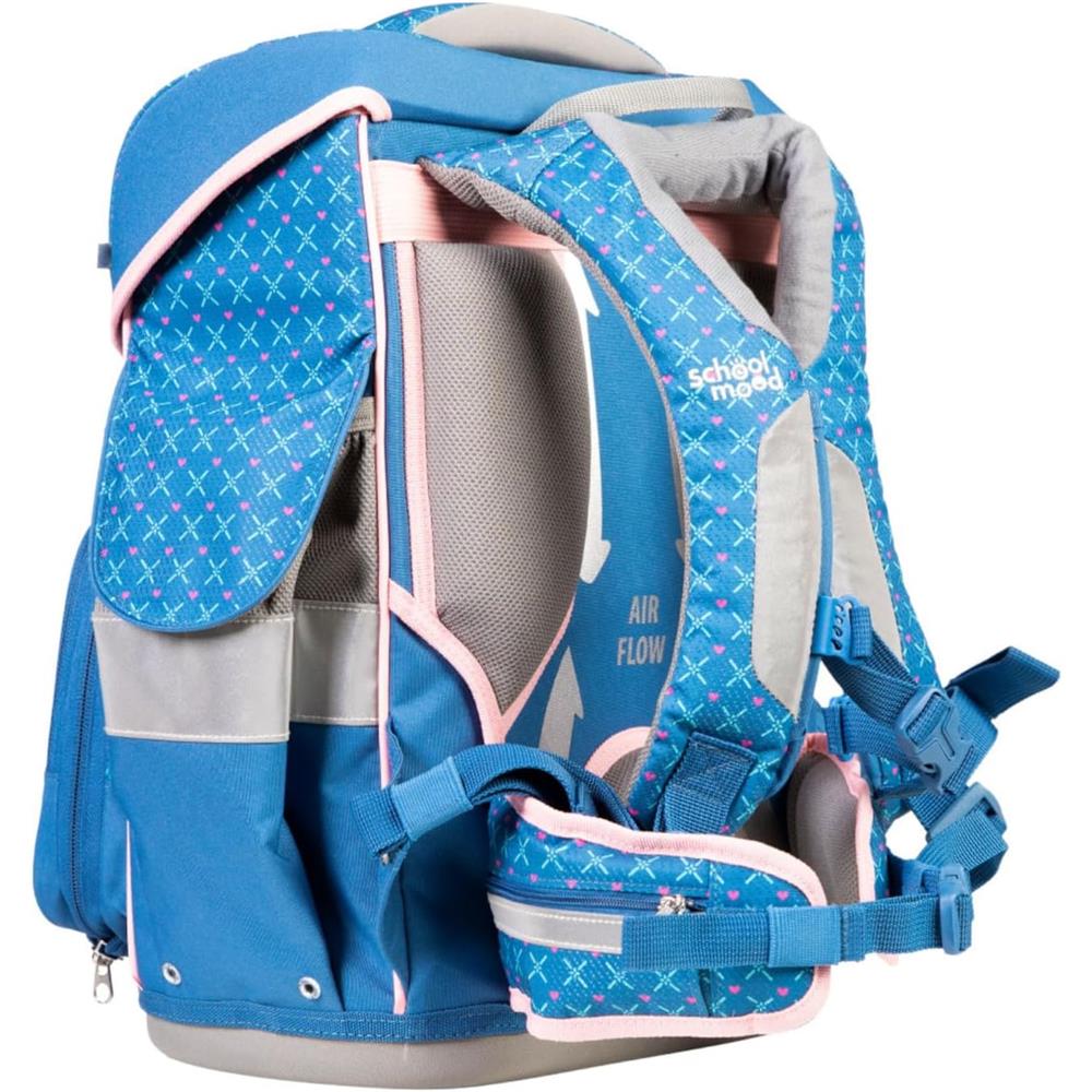 School-Mood Schulranzen Set Timeless Pro Mila (Pferd) 7-teilig