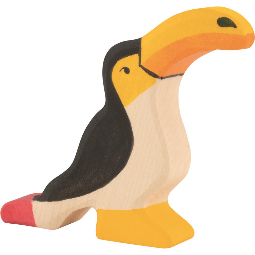 Holztiger Holzfigur - Tukan, Holzspielzeug, ab 3 Jahren