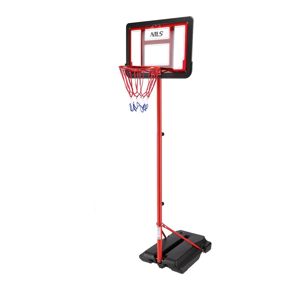 NILS Basketballkorb höhenverstellbar mit Ball für Kinder Garten Freizeit Outdoor