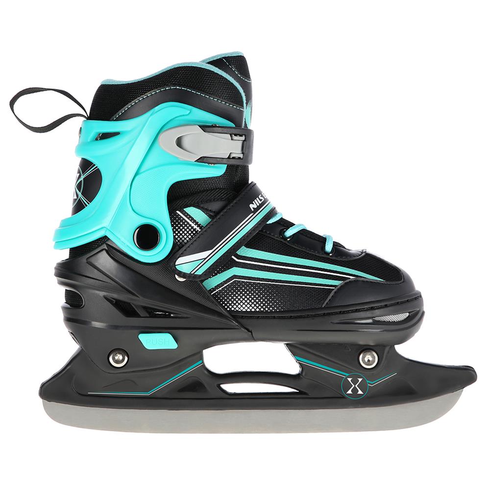 NILS EXTREME NH18190 2in1 Inliner Schlittschuhe Kinder Gr. 29-33, Schwarz-Blau, verstellbar
