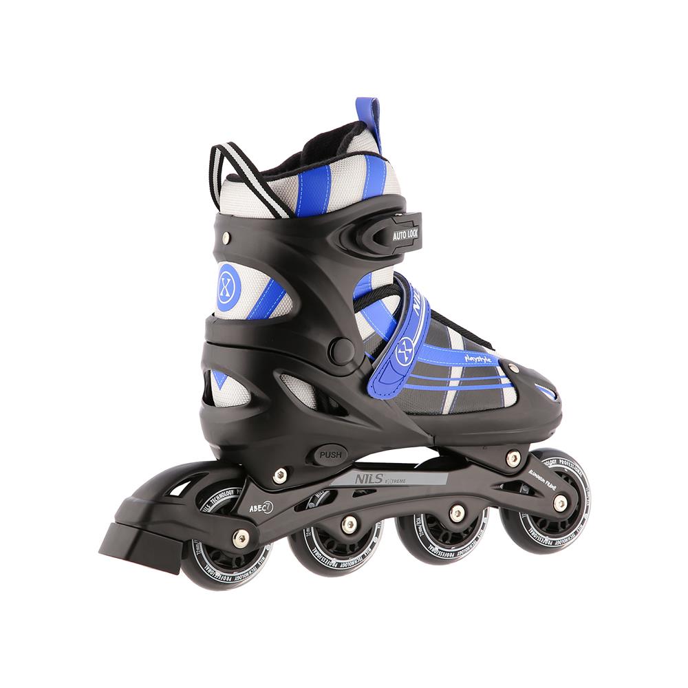 NILS EXTREME NH18366A 2in1 Inliner Schlittschuhe Gr. 39-43, Dunkelblau, verstellbar