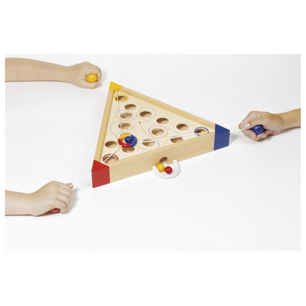 goki Geschicklichkeitsspiel Tricours, aus Holz, für 2-3 Spieler