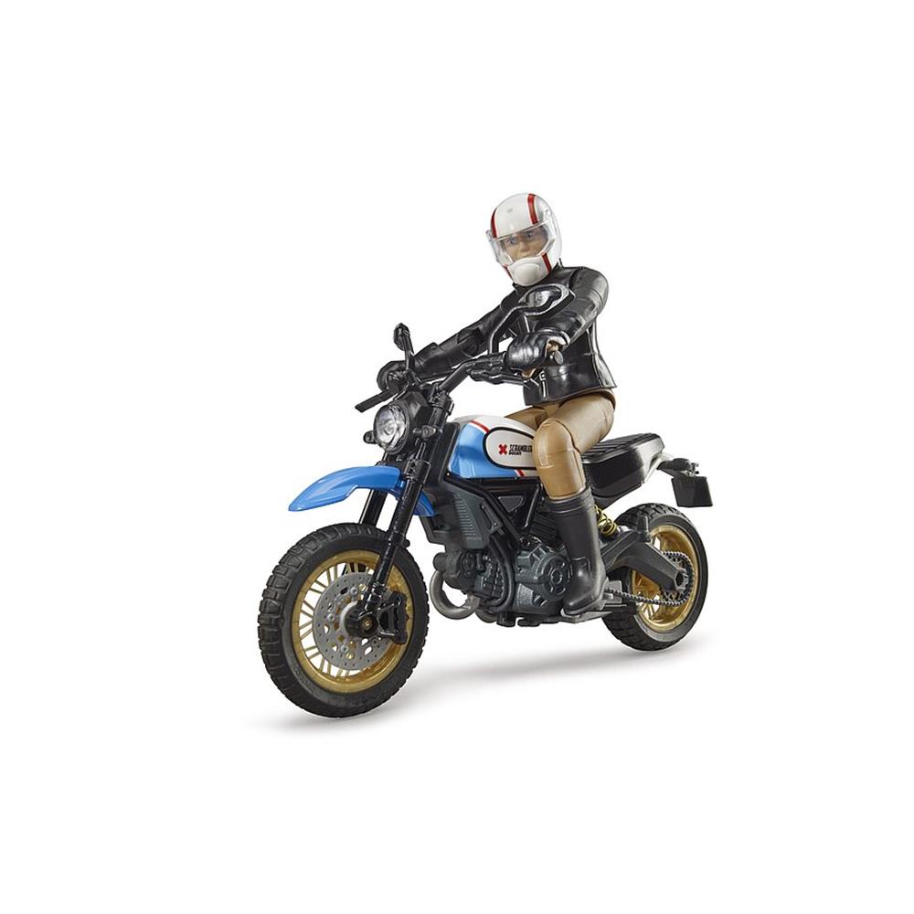 Bruder 63051 - Scrambler Ducati Desert Sled mit Fahrer