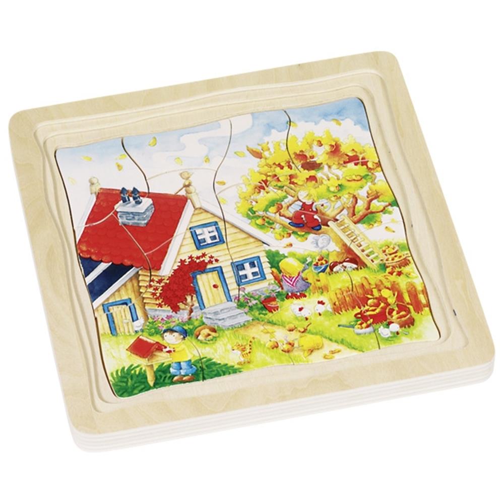 goki Schichtenpuzzle Jahreszeiten