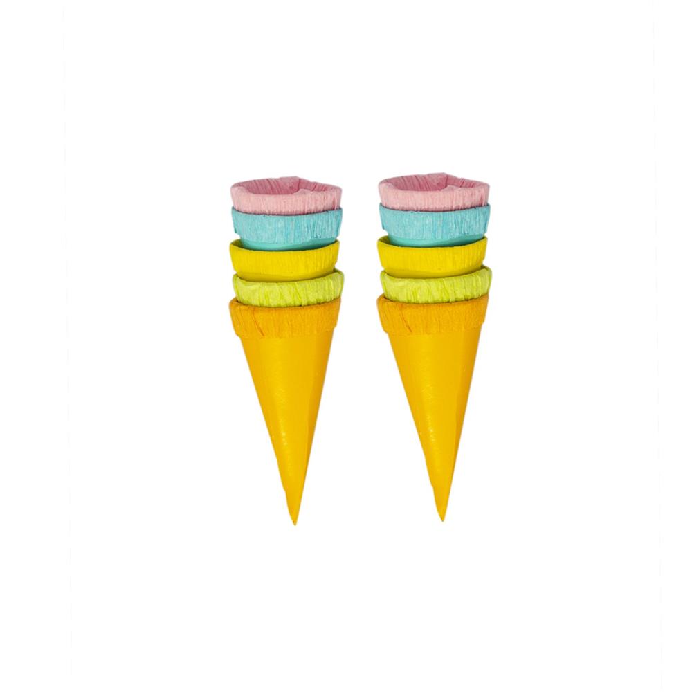 Roth Deko-Schultüten Set Uni, 4,5 cm – 10er Set Mini-Schultüten für Schulanfang