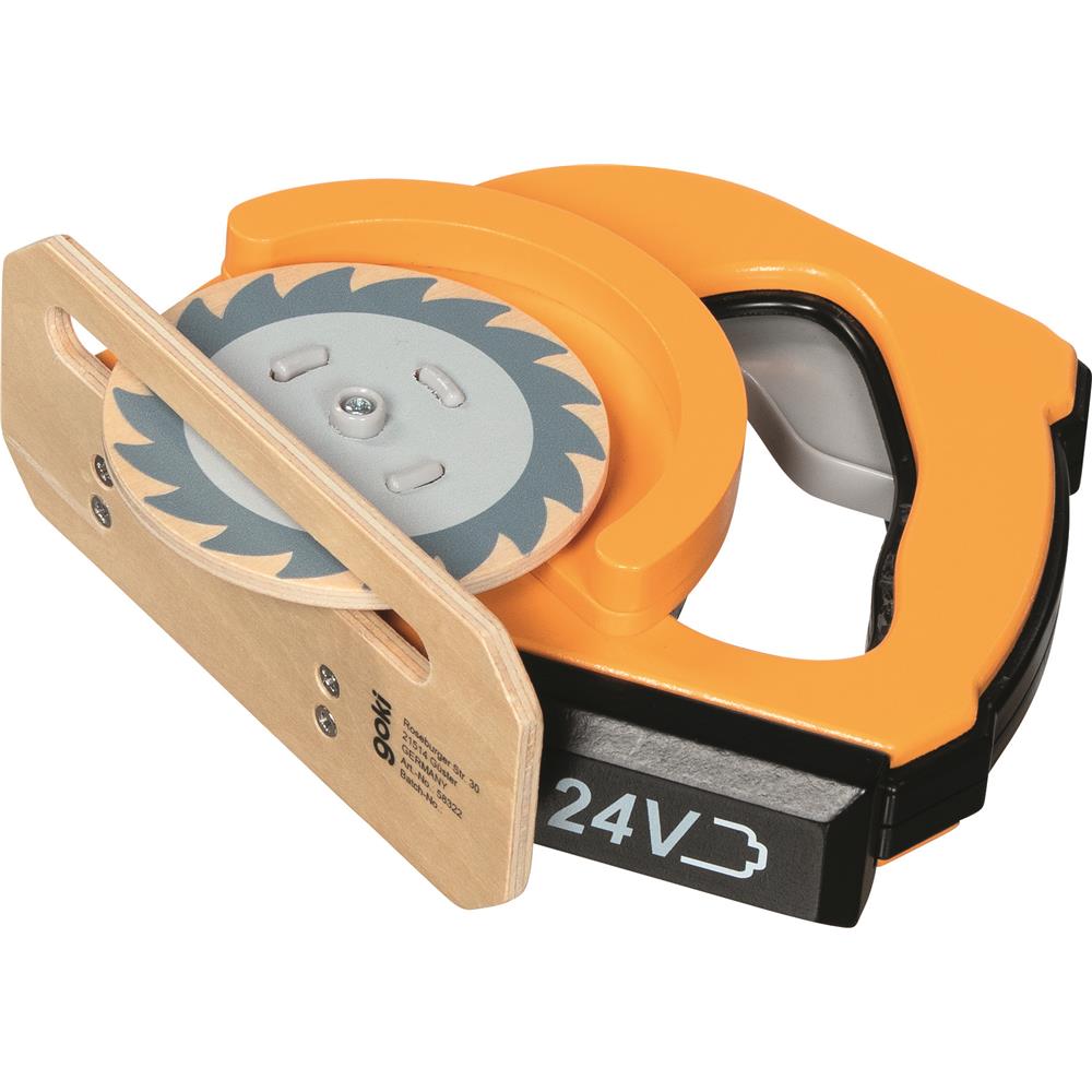 goki Handkreissäge mit Funktion – Holzspielzeug für Kinder ab 3 Jahren
