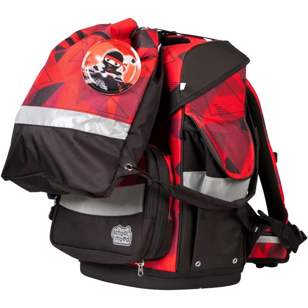 School-Mood Schulranzen Set Timeless Pro Kai (Ninja) 7-teilig