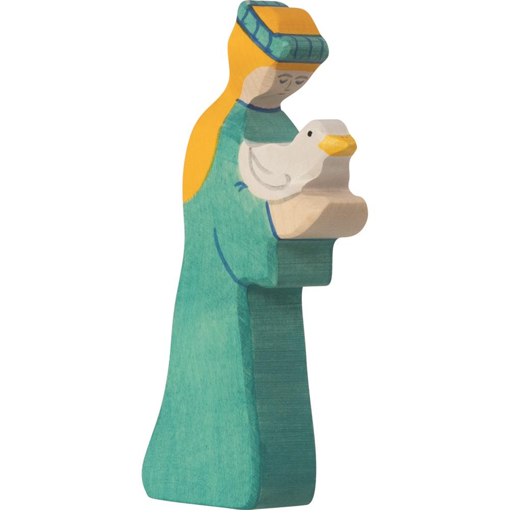 Holztiger Holzfigur - Noah' Frau, Holzspielzeug, ab 3 Jahren
