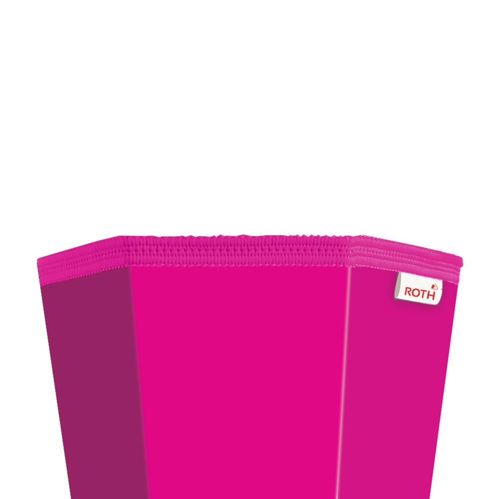 Roth Schultüte-Rohling/Basteltüte, pink, 85cm, eckig, Rot(h)-Spitze, ohne Verschluss