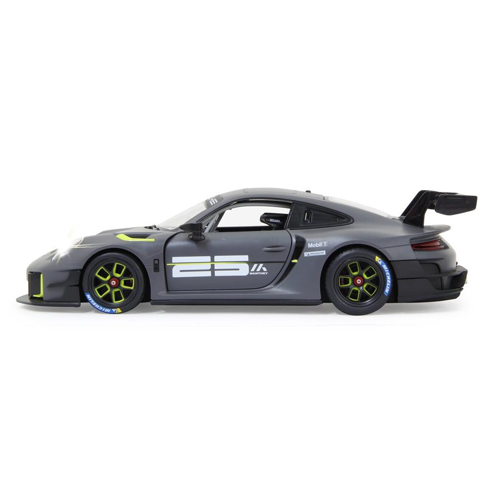 Jamara Porsche 911 GT2 RS Clubsport 25 1:14 grau 2,4GHz Tür manuell Ferngesteuertes Auto mit LED Fahrlicht