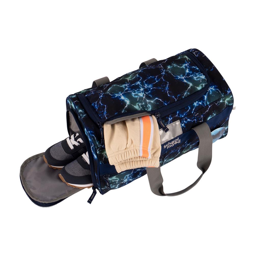School-Mood Sporttasche Felix (Wolf) Schwimmtasche 18L mit Nassfach
