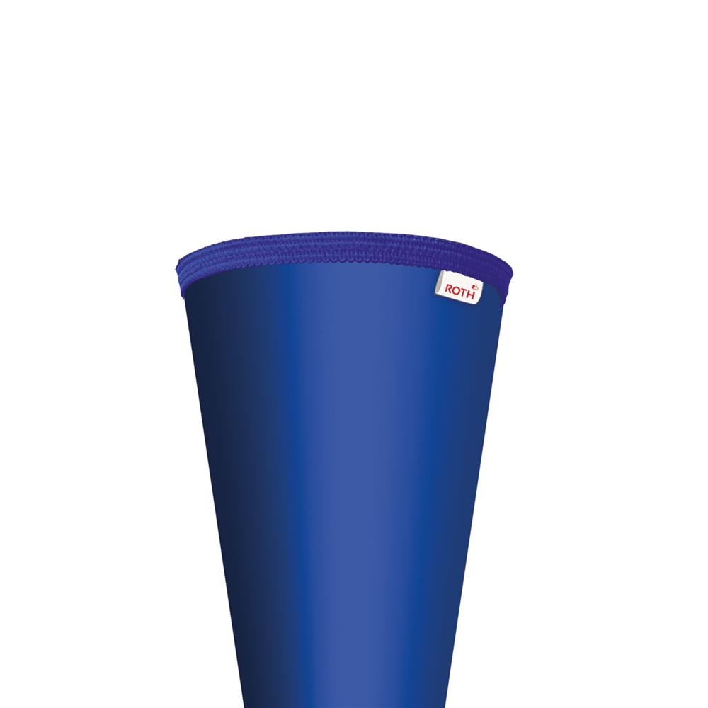 Roth Schultüte-Rohling/Basteltüte, ultramarinblau, 70cm, rund, Rot(h)-Spitze, ohne Verschluss