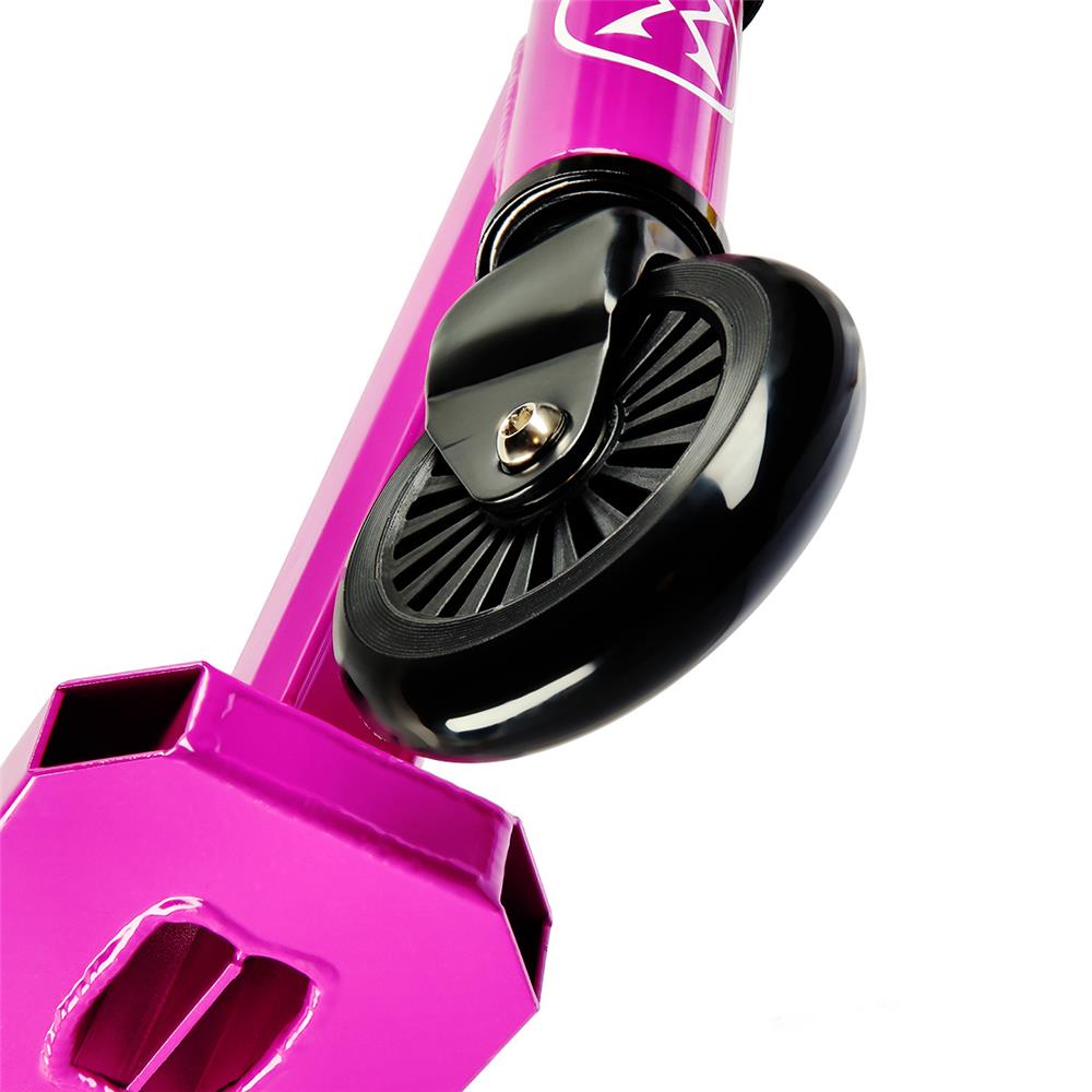 NILS EXTREME HS021 LEAVES Stunt Scooter Pink, Freestyle Roller, ABEC-9, bis 100 kg