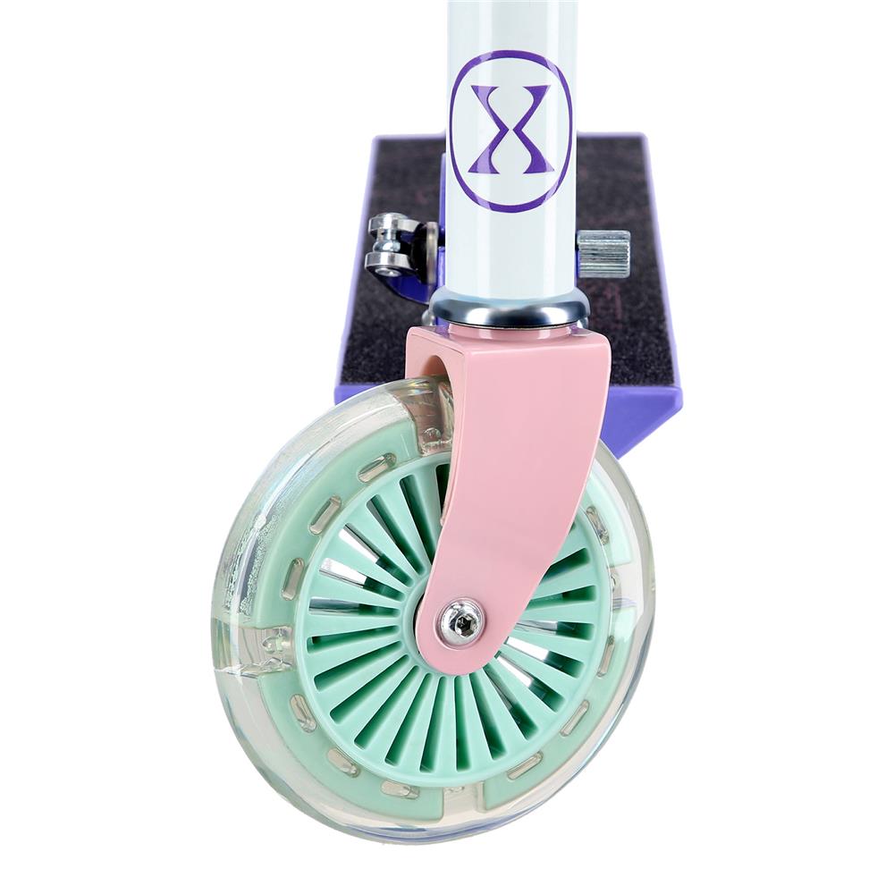 NILS EXTREME HD120L LED Kinderscooter Violett, Kinderroller, ABEC-7, bis 50 kg