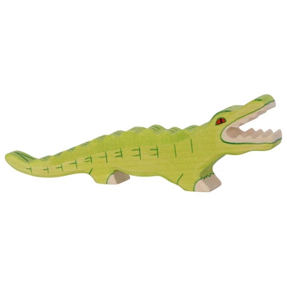 Holztiger Holzfigur - Krokodil, Holzspielzeug, ab 3 Jahren