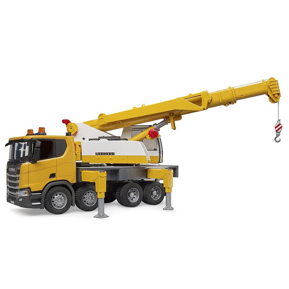 Bruder 03571 - Scania Super 560R Liebherr Kran-LKW, mit Light & Sound Modul