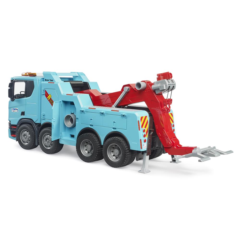Bruder 03553 - Scania Super 560R Abschlepp-LKW, mit Light & Sound Modul, Maßstab 1:16