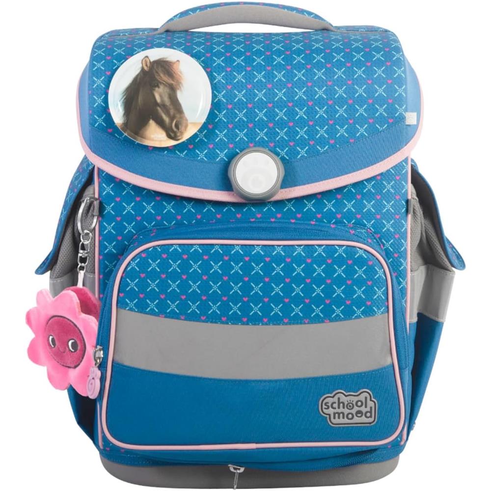 School-Mood Schulranzen Set Timeless Pro Mila (Pferd) 7-teilig