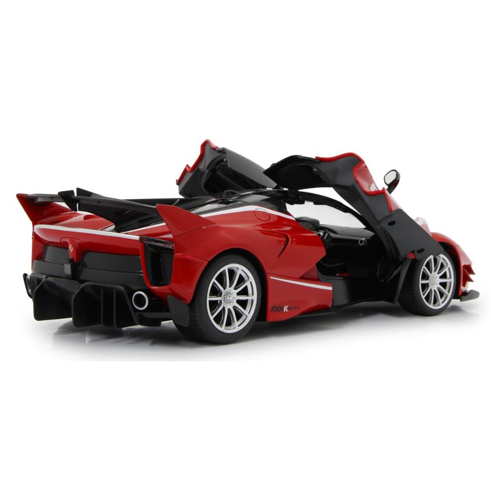 Jamara Ferrari FXX K Evo 1:14 rot 2,4GHz Tür manuell Ferngesteuertes Auto mit LED Fahrlicht
