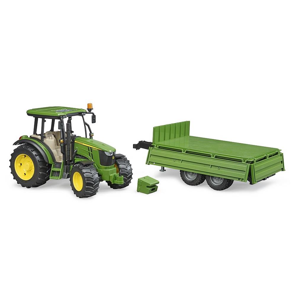 Bruder 02108 - John Deere 5115M mit Bordwandanhänger
