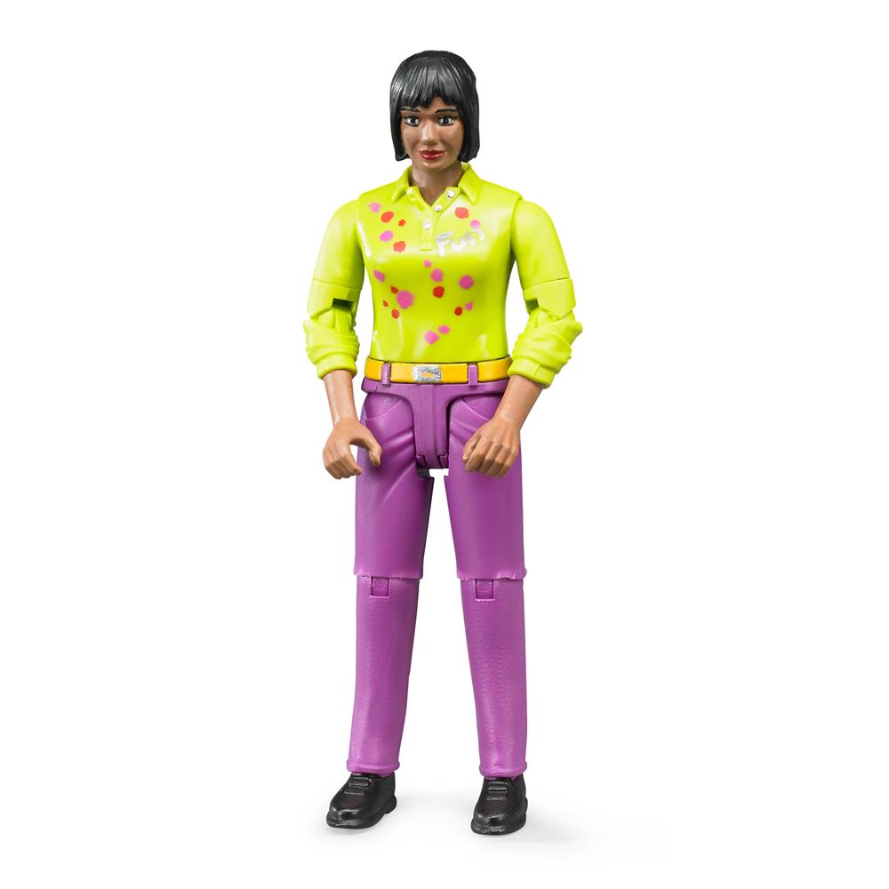 Bruder 60403 - bworld Frau mit mittlerem Hauttyp und lila Hose