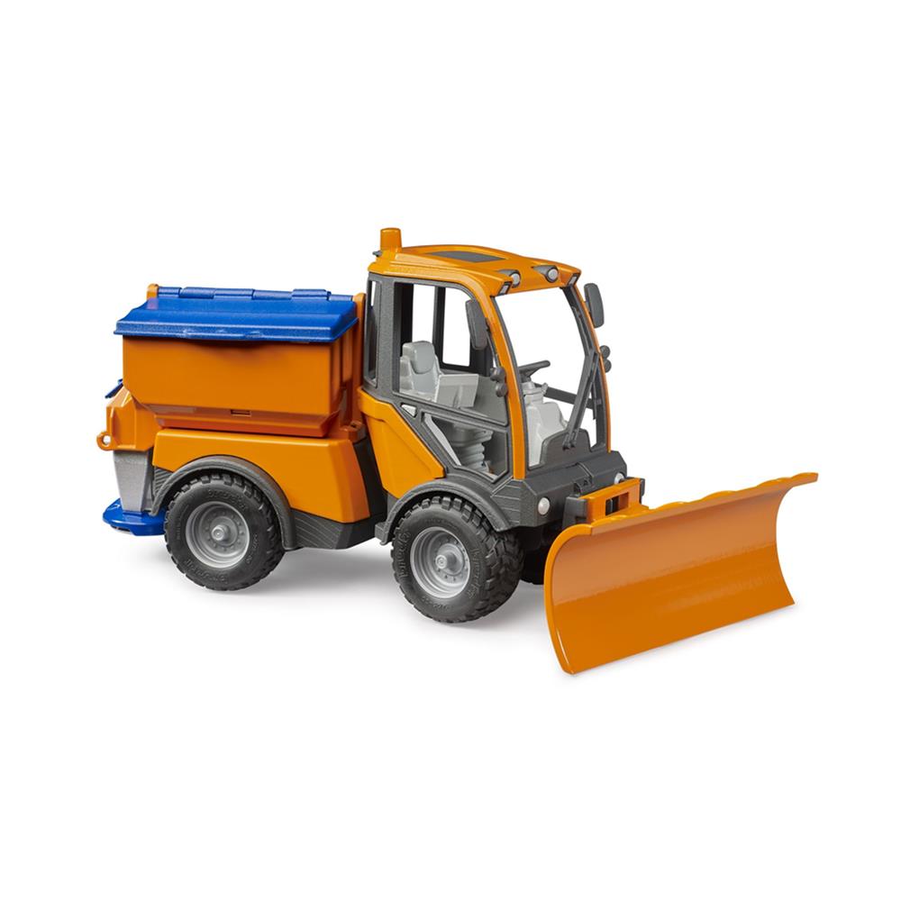 Bruder 02690 - VarioCar Winterdienst mit Räumschild und Streuwerk, 1:16