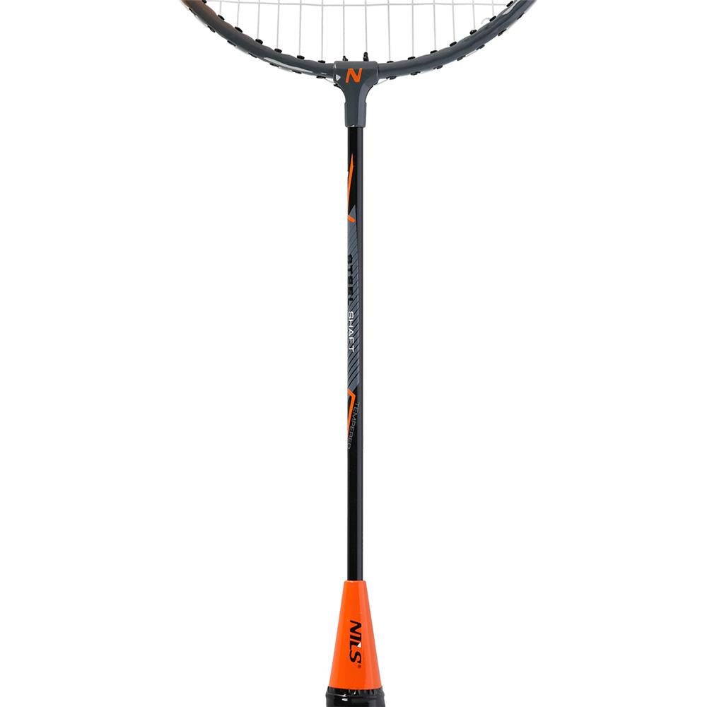 NILS Badmintonschläger Set mit Schutzhülle Freizeit Outdoor Garten Sport