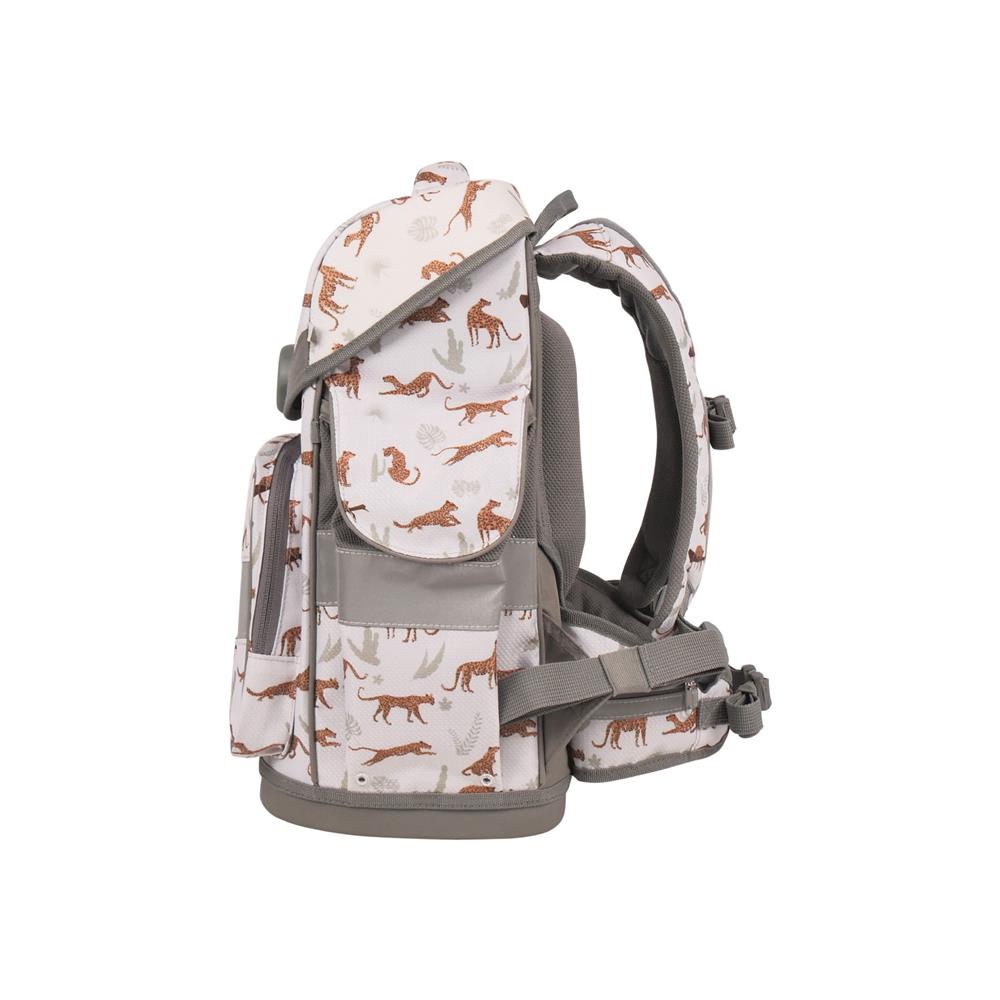 School-Mood Schulranzen Set Timeless Air+ Leopard (Nordic Collection) 7-teilig