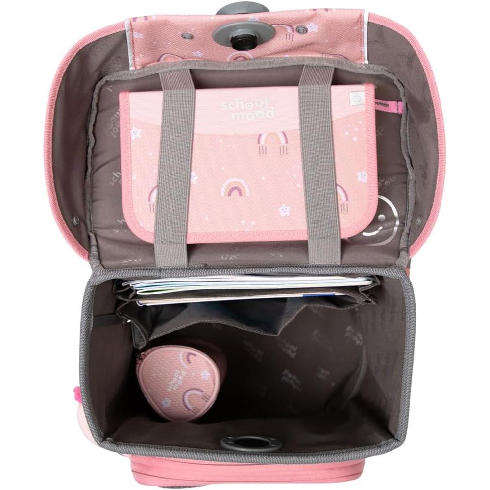 School-Mood Schulranzen Set Champion Maxx Pro Rainbow (Regenbogen) 7-teilig mitwachsend