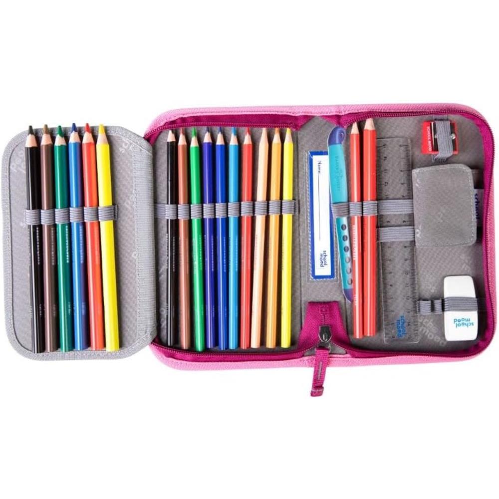 School-Mood Schulranzen Set Timeless Pro Klara (Häschen) 7-teilig