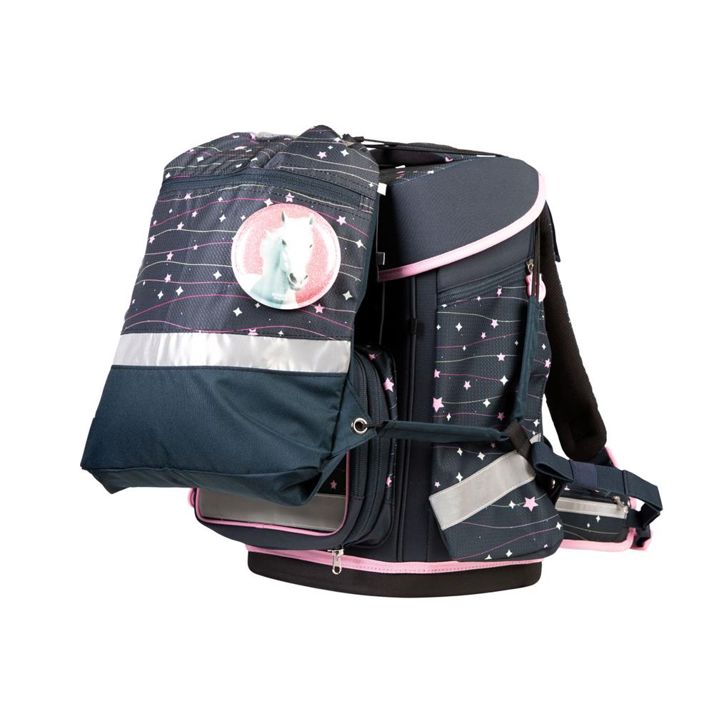 School-Mood Schulranzen Set Champion Maxx Pro Ella (Pony) 7-teilig mitwachsend