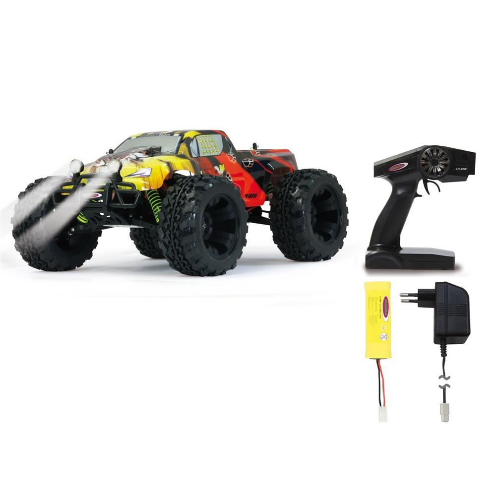 Jamara RC Tiger Monstertruck 1:10 4WD NiMh 2.4GHz ferngesteuertes Auto mit LED