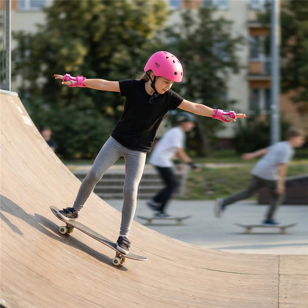 NILS EXTREME MT301 Helm S 52-56 cm Rosa - leichter Schutzhelm für Inlineskates, Skateboard, Roller