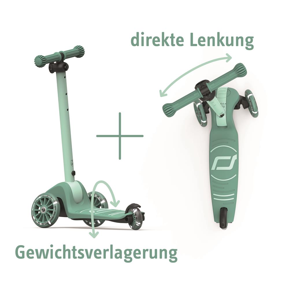 Scoot & Ride Highwaykick 3S Scooter, forest - Kinderroller, ab 3 Jahren