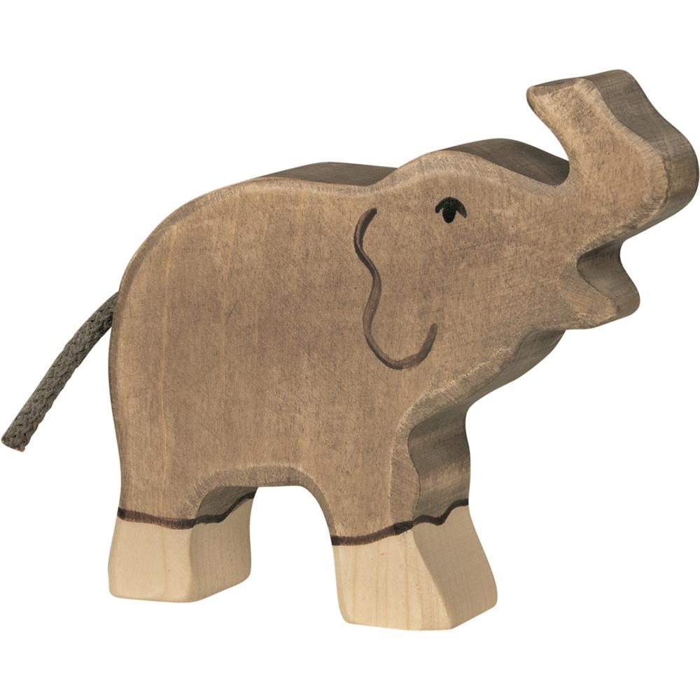 Holztiger Holzfigur - Elefant, klein, Holzspielzeug, ab 3 Jahren