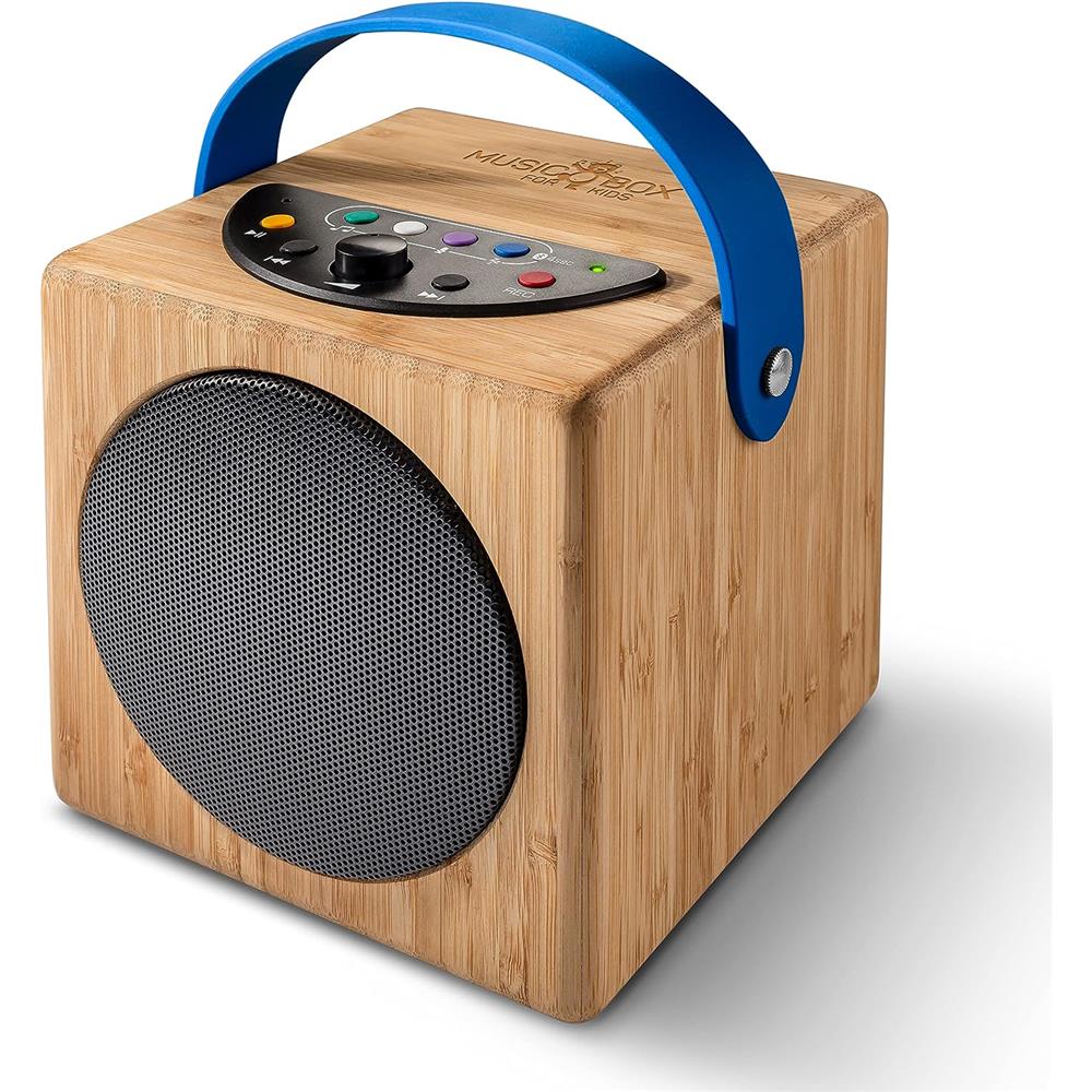 KidzAudio Music Box for Kids – Kinderlautsprecher mit USB, Bluetooth, Aufnahme & Sleep
