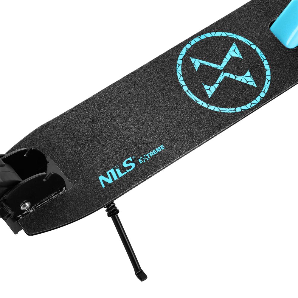 NILS EXTREME HM1302 City Scooter Schwarz-Blau, Freizeitroller, ABEC-7, bis 100 kg