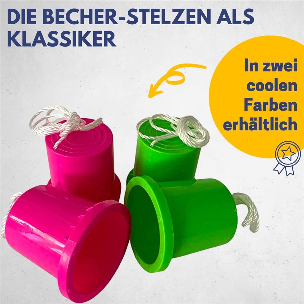 Best Sporting Topfstelzen Kinder Dosenstelzen pink Laufdosen Set