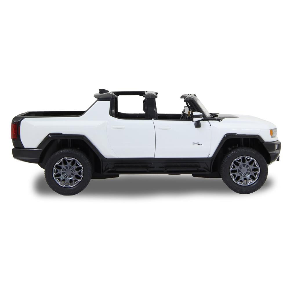 Jamara Hummer EV 1:16 weiß 2,4GHz Tür manuell Ferngesteuertes Auto mit 2-Gang, Crab Walk und Licht