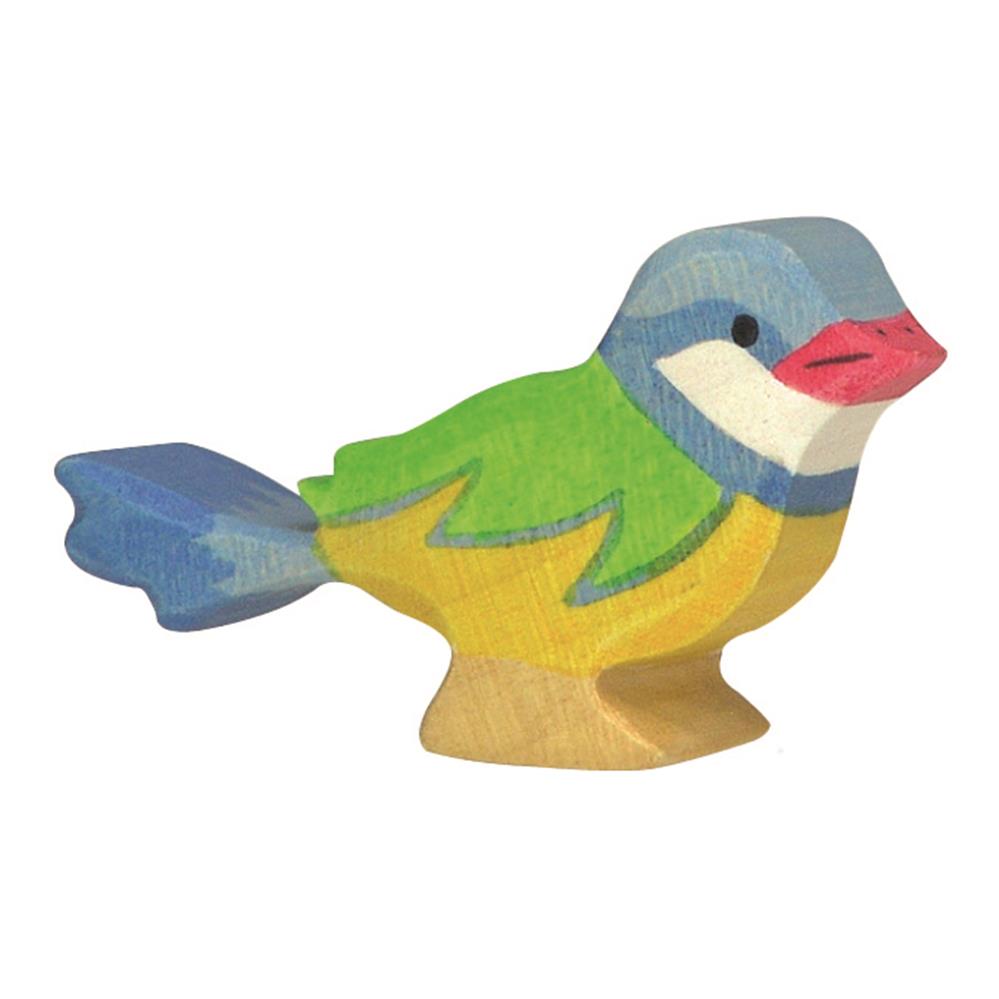 Holztiger Holzfigur - Blaumeise, Holzspielzeug, ab 3 Jahren