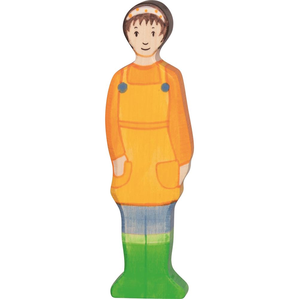 Holztiger Holzfigur - Bäuerin, Holzspielzeug, ab 3 Jahren