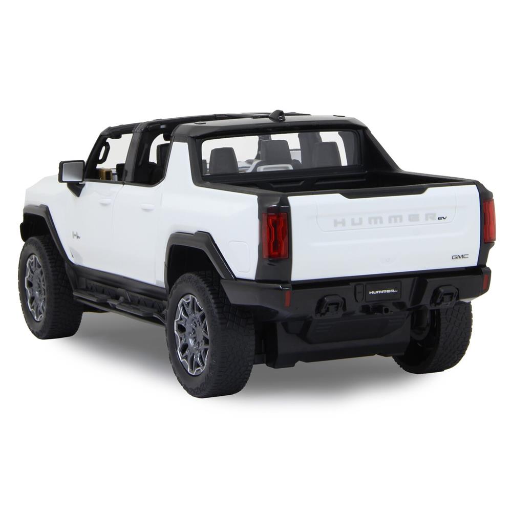 Jamara Hummer EV 1:16 weiß 2,4GHz Tür manuell Ferngesteuertes Auto mit 2-Gang, Crab Walk und Licht