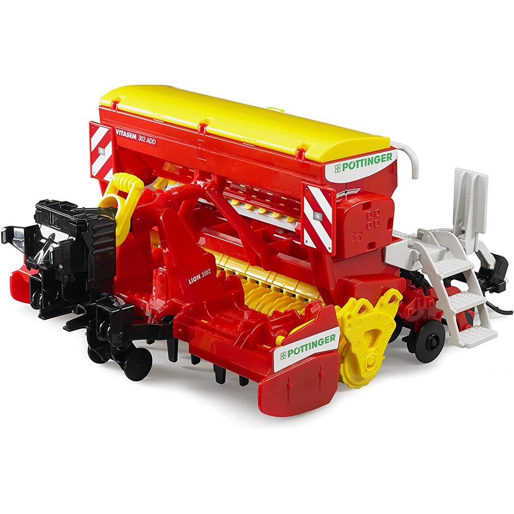 Bruder 02347 - Pöttinger Vitasem 302ADD Kreiselegge-Sämaschine, 1:16