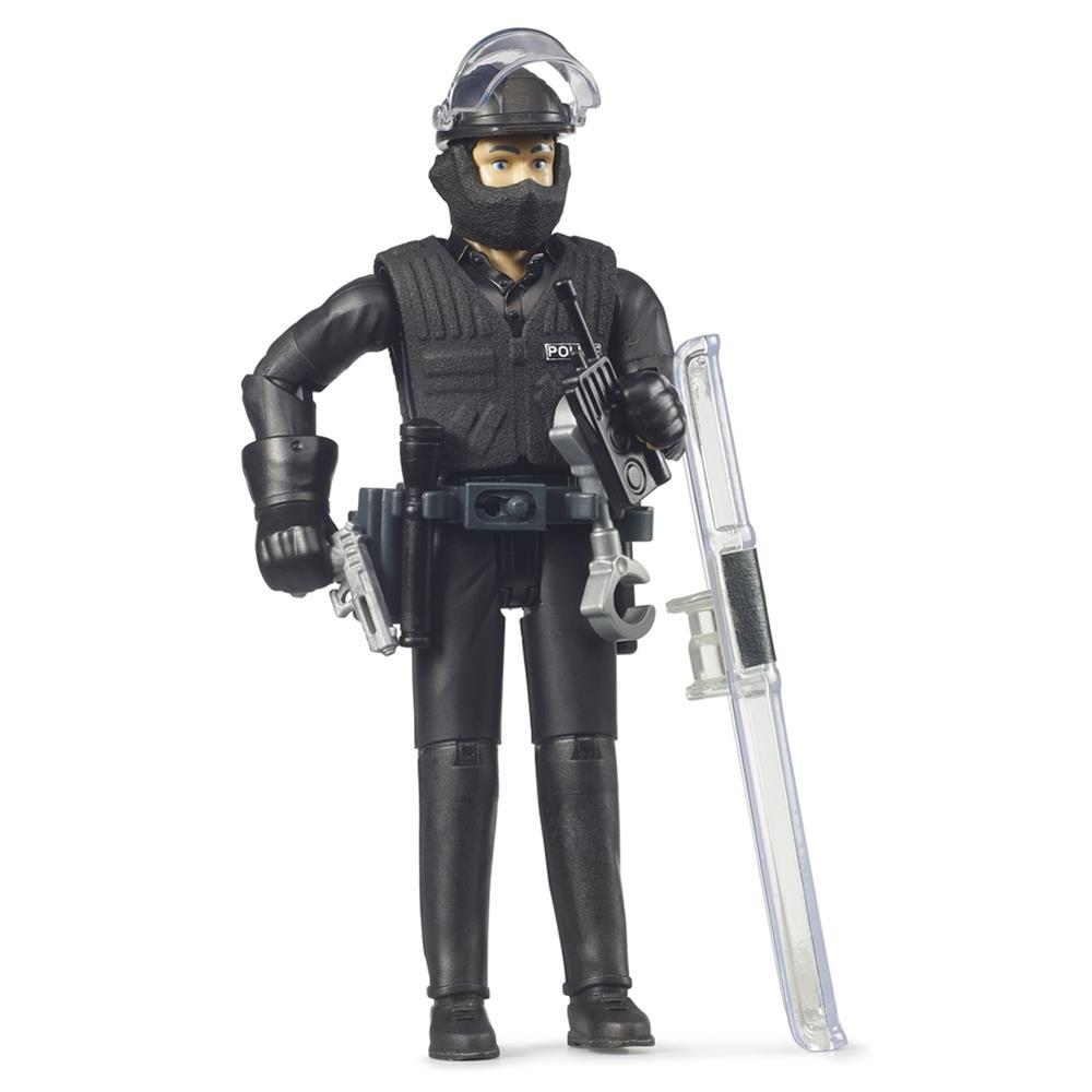 Bruder 62151 - bworld Figur Police Special Forces, 1:16, Polizei Spezialeinheiten, Polizist